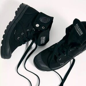 Free People Palladium Women's Black Baggy Boots Size 10